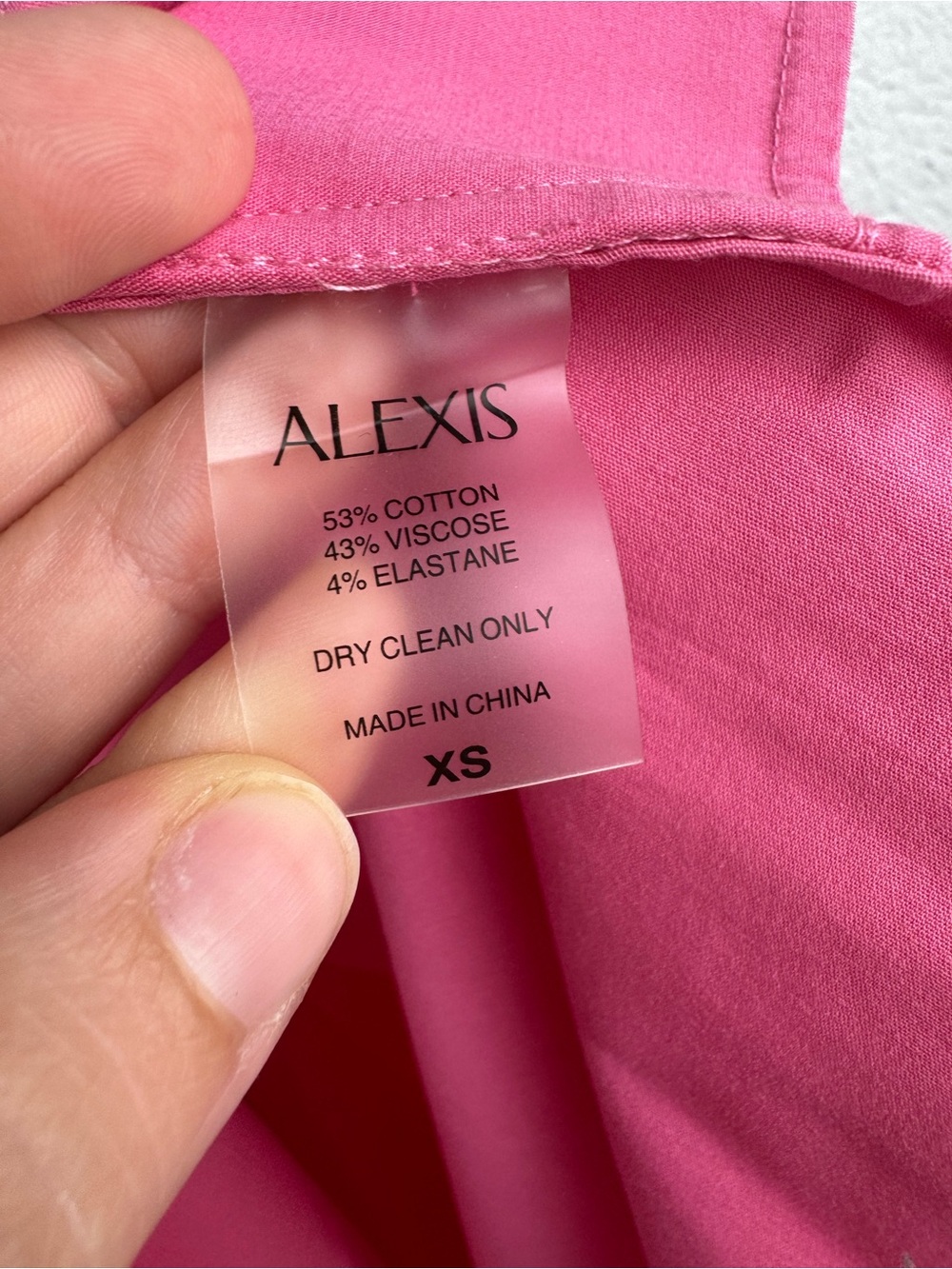 ALEXIS Bree Gathered Poplin Belted Mini Dress Pink XS - Picture 9 of 10